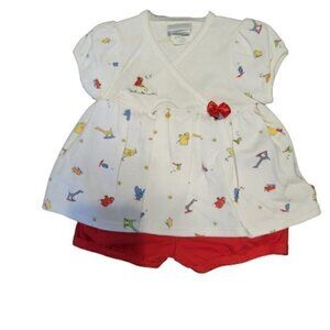John Lennon Vintage Carters Baby Girl 2 piece Shorts and Top Set Size 3-6 mos